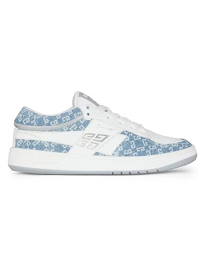 G Move Sneakers Mixed Leathers and Denim Monogram