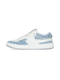 G Move Sneakers Mixed Leathers and Denim Monogram