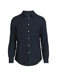 Asher Woven Button-Front Shirt