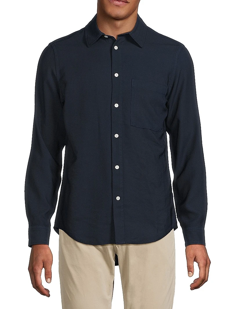 Asher Woven Button-Front Shirt