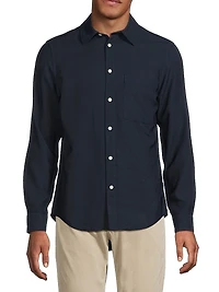 Asher Woven Button-Front Shirt