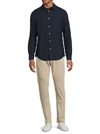 Asher Woven Button-Front Shirt