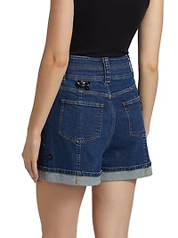 Marin Embellished Denim Shorts