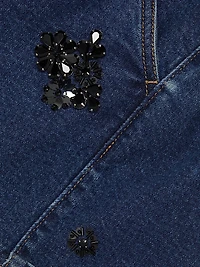 Marin Embellished Denim Shorts