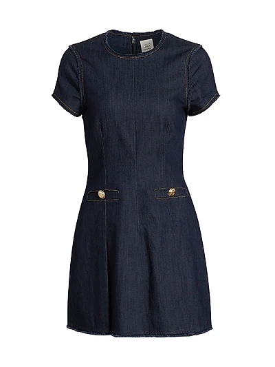 Nova Denim Sheath Minidress