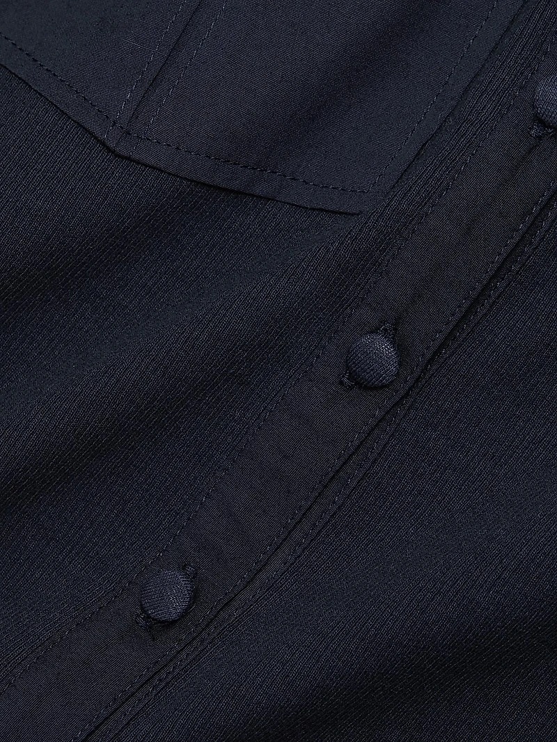 Lyric Pufff-Sleeve Denim Top