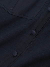 Lyric Pufff-Sleeve Denim Top