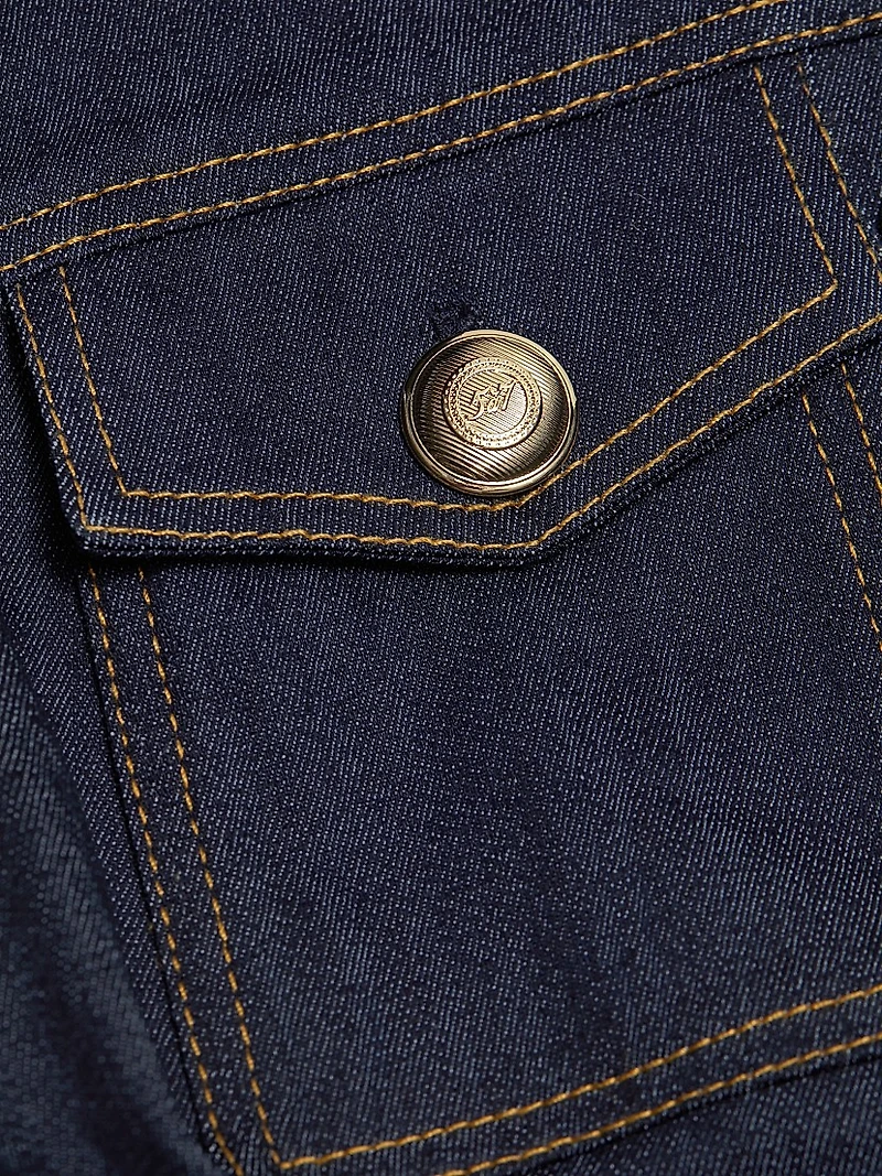 Reenee Denim Tie-Waist Vest