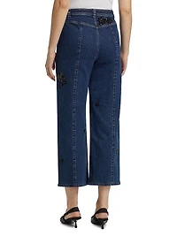 Andy Embellished Crop Jeans