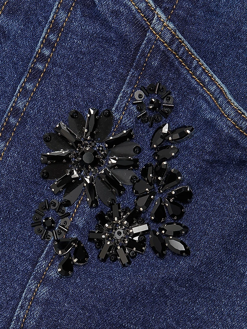Andy Embellished Crop Jeans