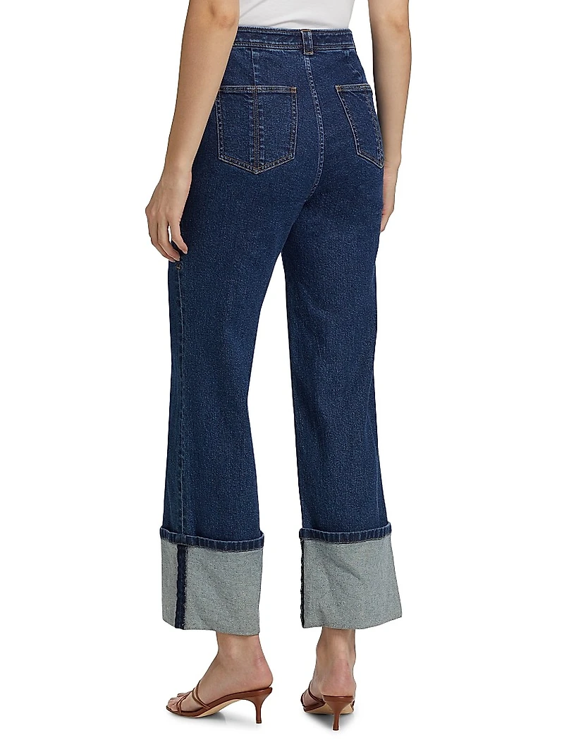 Benji Cuffed Flare Jeans