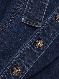 Clea Belted Denim Mini-Shirtdress
