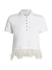 Reign Feather-Hem Top