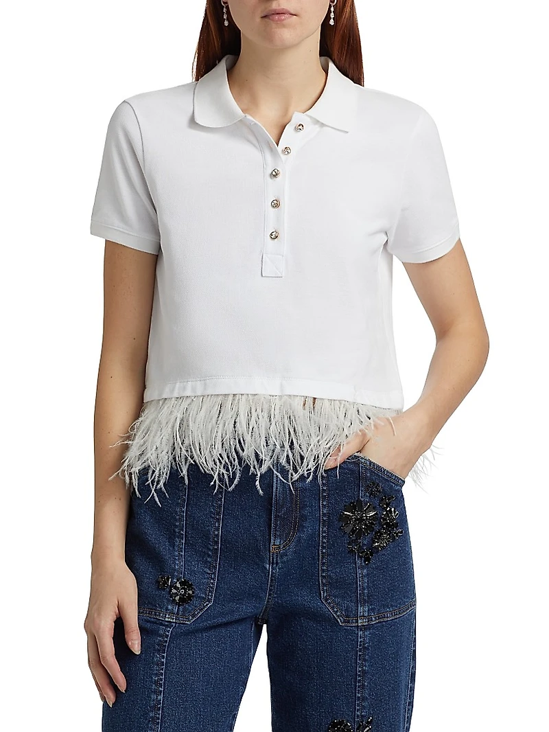 Reign Feather-Hem Top