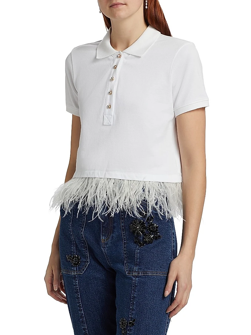Reign Feather-Hem Top