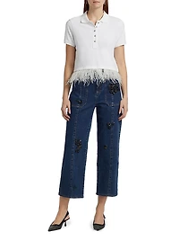 Reign Feather-Hem Top