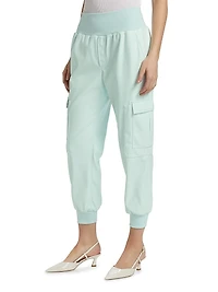 Giles Vegan Leather Cargo Pants