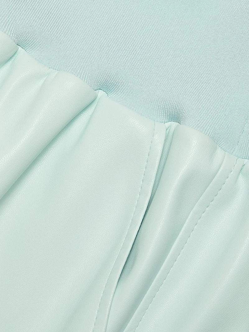 Giles Vegan Leather Cargo Pants