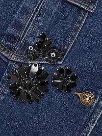 Riveria Embellished Denim Jacket