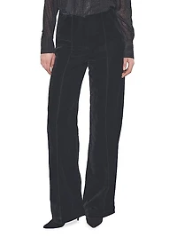 Fiona Velvet Straight Leg Trousers