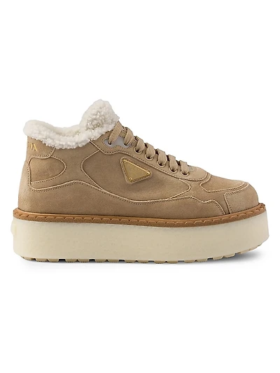 Suede Mid-Top Sneakers