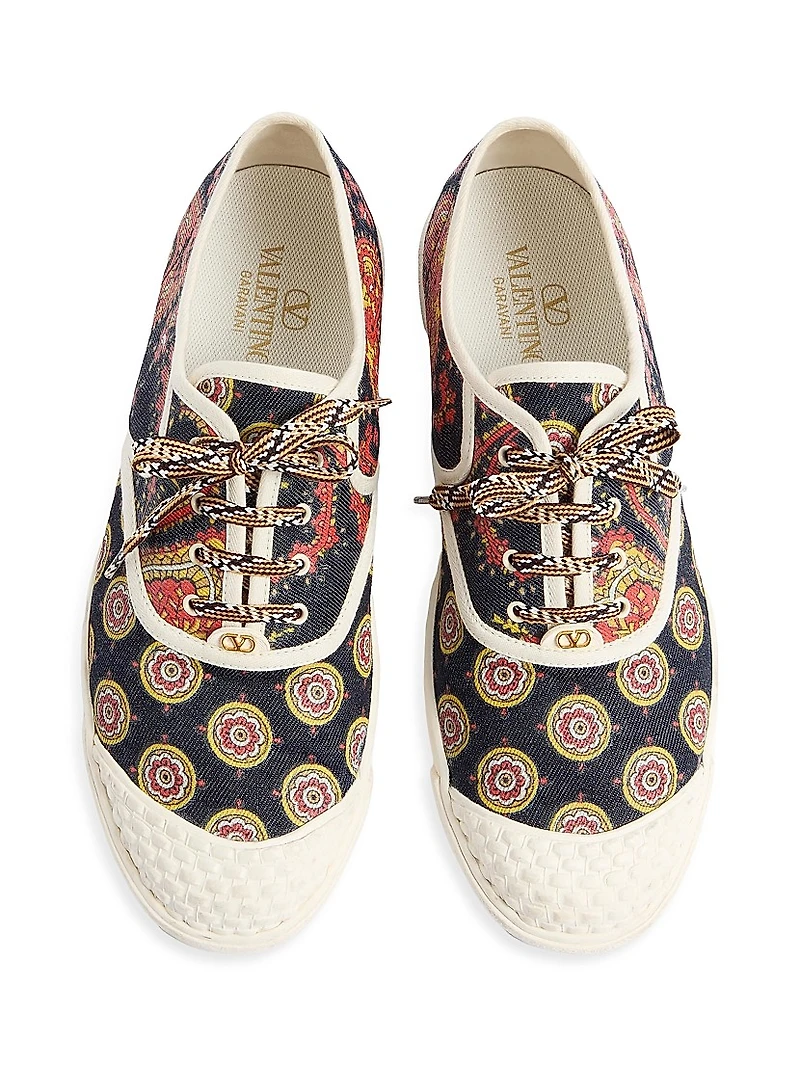 Bay By Sneakers Voyage Imaginaire Denim Fabric