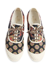 Bay By Sneakers Voyage Imaginaire Denim Fabric