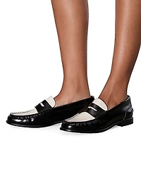 Carter Two-Tone Leather Loafers