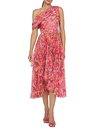 Katia Floral Chiffon Midi dress