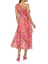 Katia Floral Chiffon Midi dress