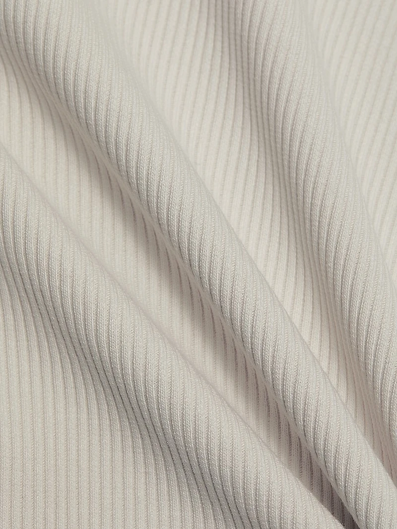 Rayne High-Neck Rib-Knit Tank