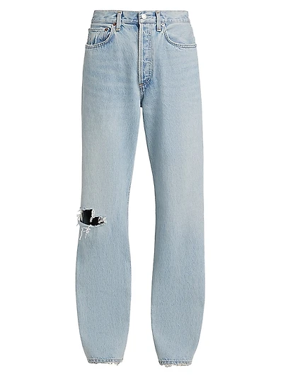 Kelly Distressed High-Rise Jeans