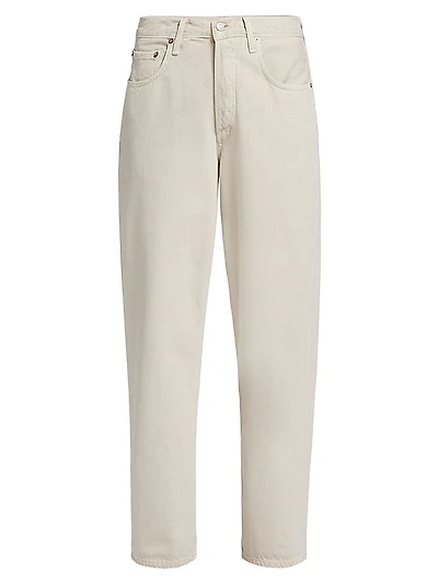 V-Waist Baggy Straight-Leg Jeans