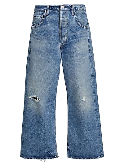 Gaucho Vintage Wide-Leg Crop Jeans