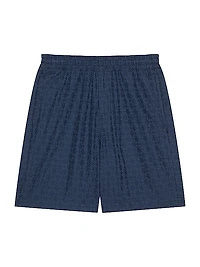 Bermuda Shorts in Shiny Monogram 72 Denim