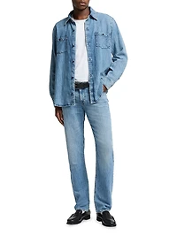 The Straight Mid-Rise Jeans