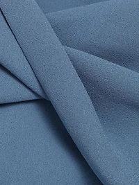 Crêpe Twist Off-the-Shoulder Gown