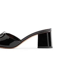 VLogo Signature 60MM Patent Leather Slide Sandals