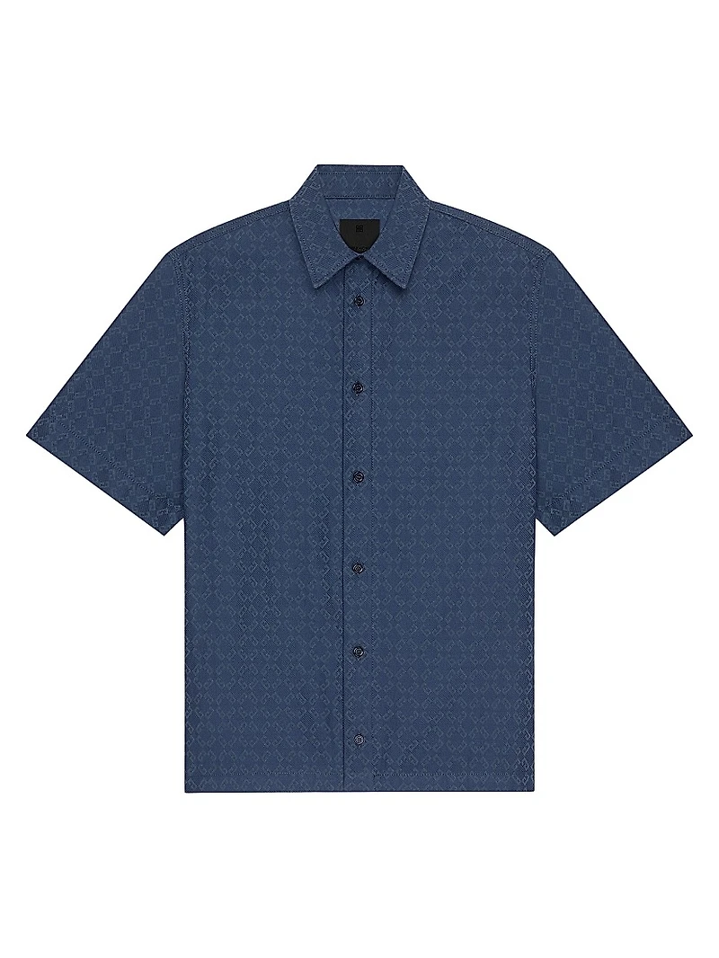 Shirt Shiny Monogram 72 Denim