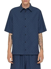 Shirt Shiny Monogram 72 Denim