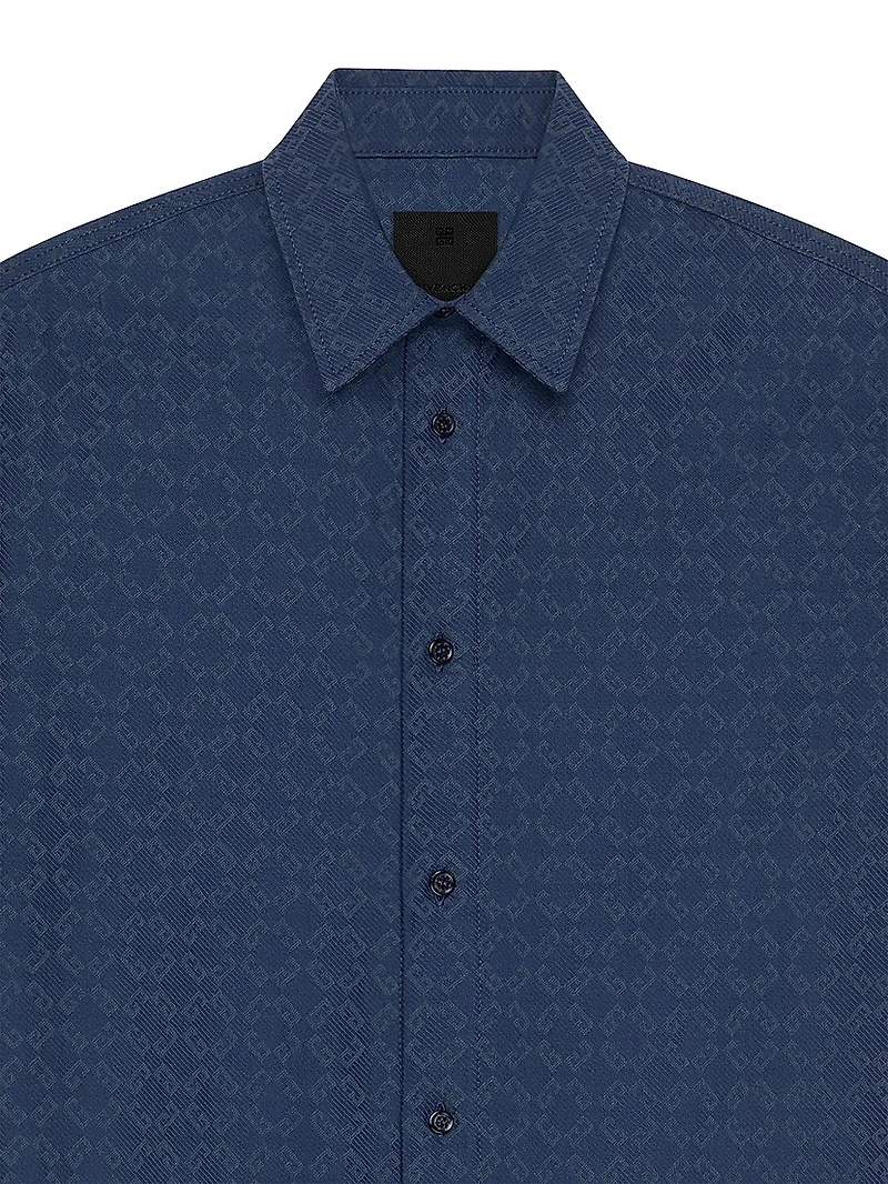 Shirt Shiny Monogram 72 Denim
