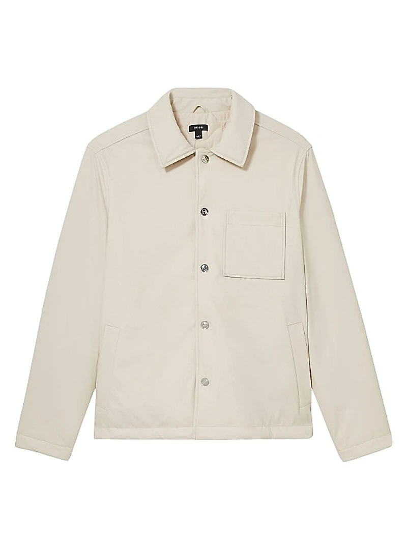 Hyde Button-Front Long-Sleeve Overshirt