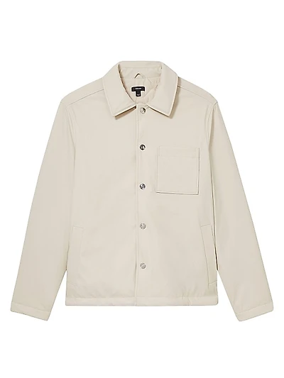 Hyde Button-Front Long-Sleeve Overshirt