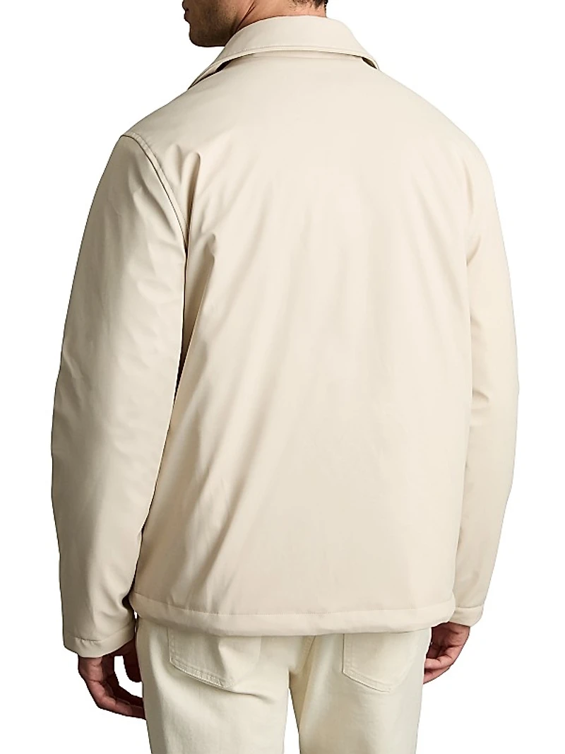 Hyde Button-Front Long-Sleeve Overshirt