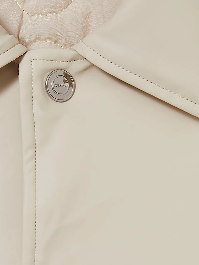 Hyde Button-Front Long-Sleeve Overshirt