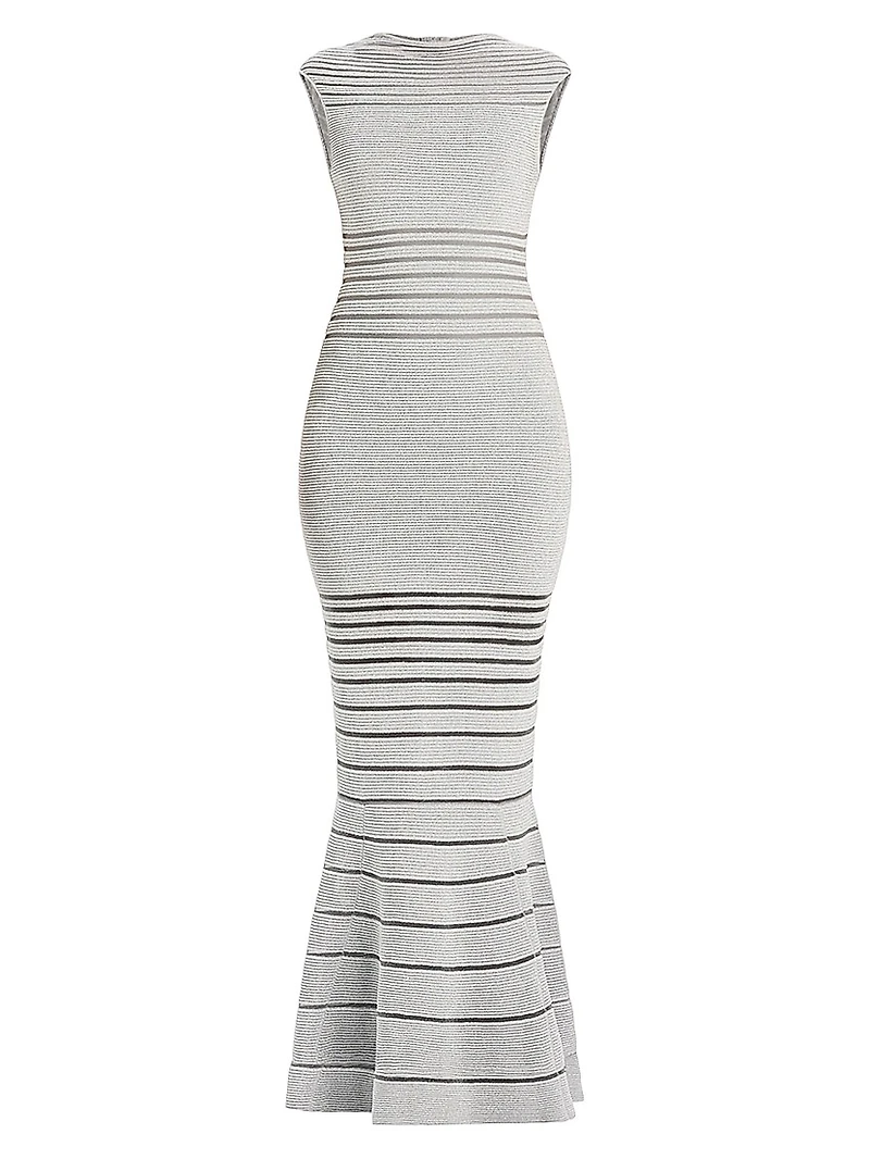 The Camila Sheer Stripe Mermaid Gown