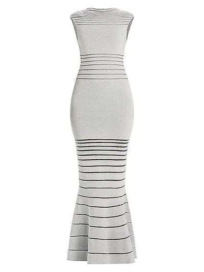 The Camila Sheer Stripe Mermaid Gown