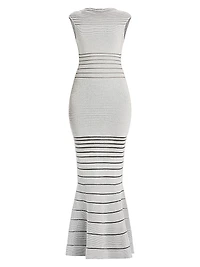 The Camila Sheer Stripe Mermaid Gown