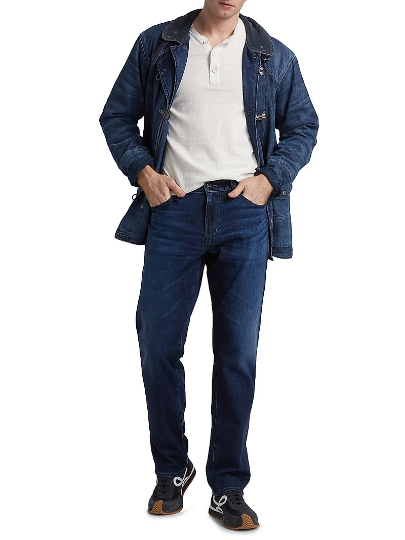 Graduate Mid-Rise Straight-Leg Jeans