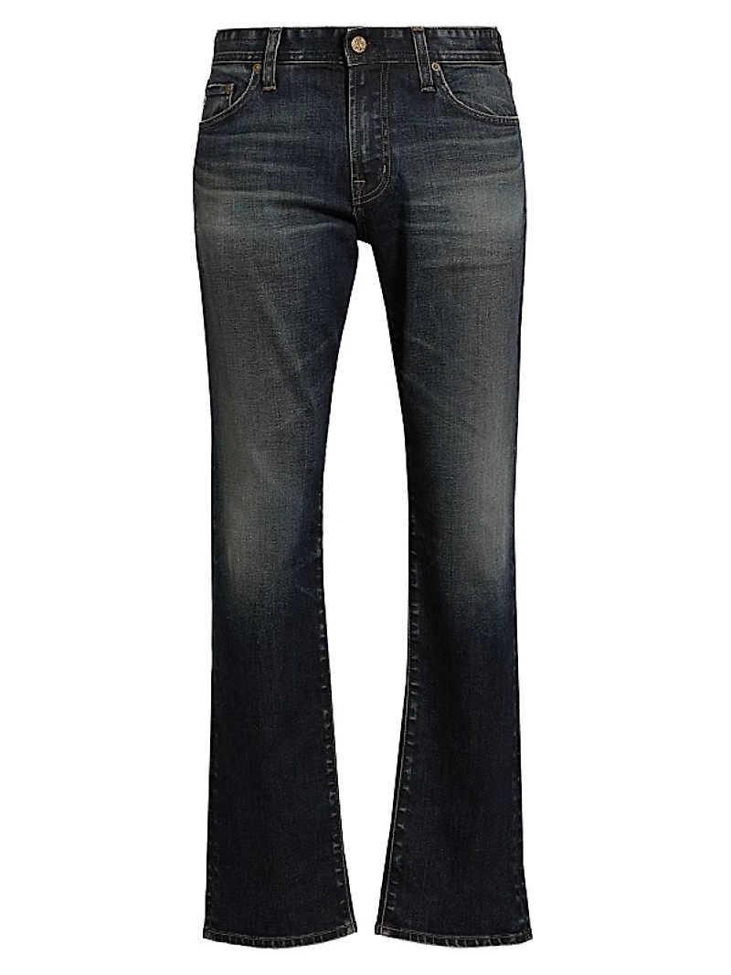 Everett Mid-Rise Straight-Leg Jeans